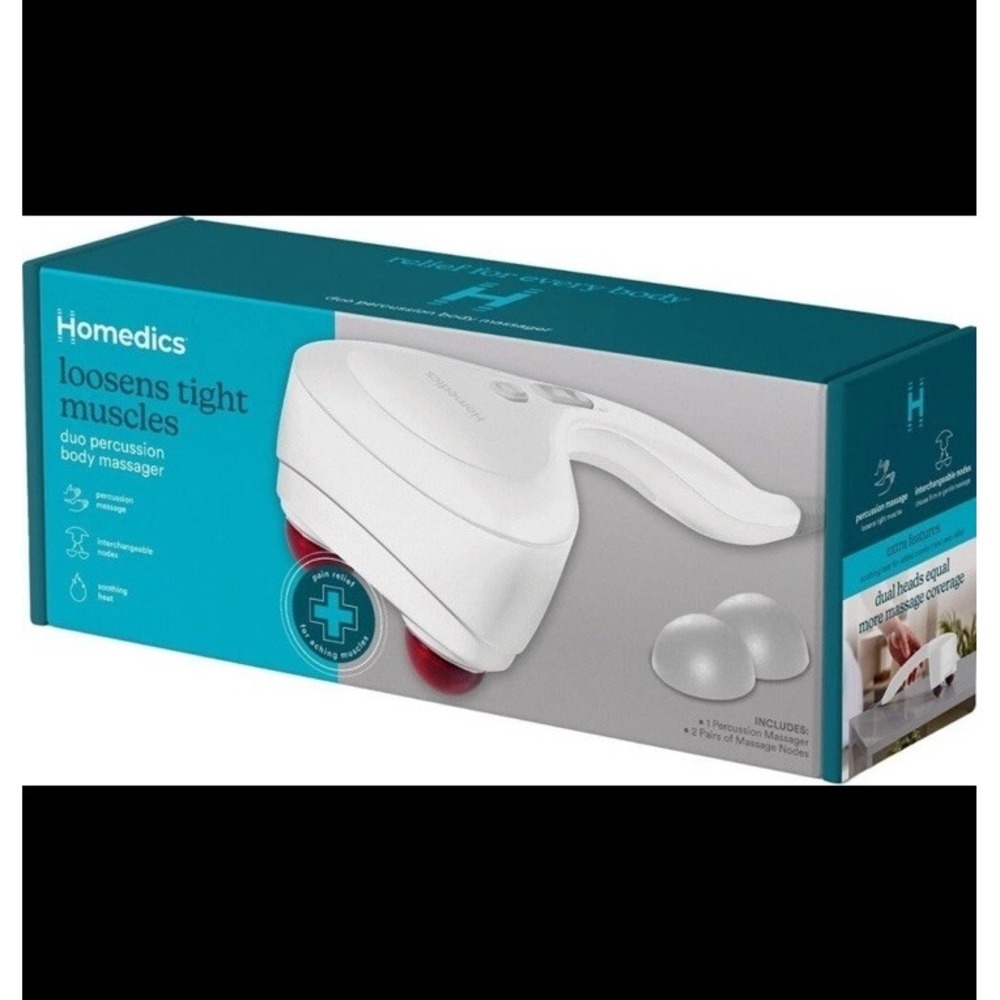 HoMedics Duo Percussion Electric Body Massager with Heat